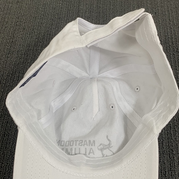 Mastodon Alumni Community Baseball Hat Unisex OSFA White Strapback Hit Wear - Picture 12 of 14